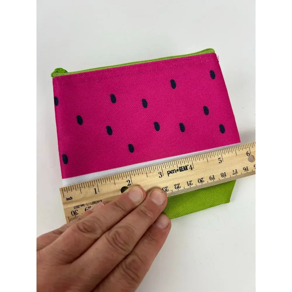 NWOT Thirty-One 31 Watermelon Cool Zip Snacker Insulated Food Safe Zipper Pouch